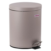 Ведро-контейнер для мусора (урна) с педалью LAIMA Classic, 12 л, серое, матовое, металл, со съемным внутренним ведром в Мурманске