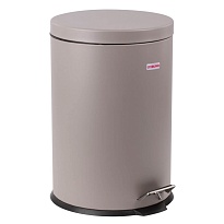 Ведро-контейнер для мусора (урна) с педалью LAIMA Classic, 20 л, серое, матовое, металл, со съемным внутренним ведром в Мурманске