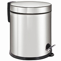 Ведро-контейнер для мусора урна с педалью LAIMA Classic Plus, 5 л, зеркальное в Мурманске