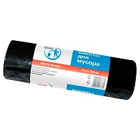 Мешки для мусора 240 л, черные, в рулоне 10 шт., ПВД 30 мкм, 1400х1120 мм, PACLAN Professional, 606336 в Мурманске