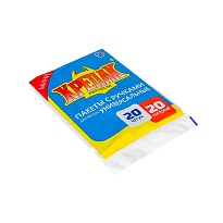 Мешки для мусора 20 л, с ручками, черные, в пачке 20 шт., ПНД, 10 мкм, 550х440 мм, Крепак, 4607075710085 в Мурманске Мешки для мусора 20 л, с ручками, черные, в пачке 20 шт., ПНД, 10 мкм, 550х440 мм, Крепак, 4607075710085 в Мурманске