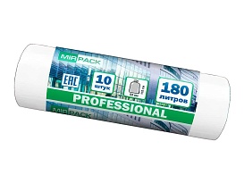 Мешки для мусора 180 л, прозрачные, в рулоне 10 шт., ПВД, 30 мкм, 1100х930 мм, PROFESSIONAL, 180104408 в Мурманске Мешки для мусора 180 л, прозрачные, в рулоне 10 шт., ПВД, 30 мкм, 1100х930 мм, PROFESSIONAL, 180104408 в Мурманске