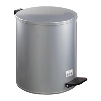 Ведро для мусора с педалью, усиленное, Титан, 15 л, серое, оцинкованная сталь в Мурманске Ведро для мусора с педалью, усиленное, Титан, 15 л, серое, оцинкованная сталь в Мурманске