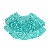 Бахилы бирюзовые 2000 шт (1000 пар), 16 мкм, однослойные, с одной резинкой, Эконом в Мурманске