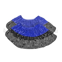 Бахилы сине-черные 1000 шт (500 пар), 54 мкм, двойная подошва, с одной резинкой, Прочные+ в Мурманске