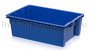 Ящик универсальный для овощей, фруктов и хлеба сплошной синий в Мурманске Ящик универсальный для овощей, фруктов и хлеба сплошной синий в Мурманске