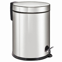 Ведро-контейнер для мусора урна с педалью LAIMA Classic Plus, 12 л, зеркальное в Мурманске