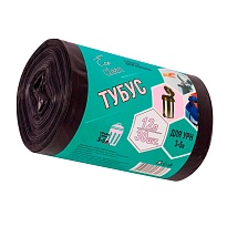Мешки для мусора 12 л, черные, в рулоне 30 шт., ПНД, 6 мкм, 550х320 мм, Концепция Быта Tubus, 604936 в Мурманске Мешки для мусора 12 л, черные, в рулоне 30 шт., ПНД, 6 мкм, 550х320 мм, Концепция Быта Tubus, 604936 в Мурманске