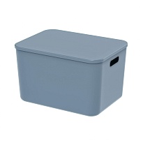 Ящик пластиковый вкладываемый синий 410х305х245 мм в Мурманске