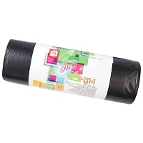 Мешки для мусора 220 л, черные, в рулоне 10 шт., ПВД, 29 мкм, 1100х830 мм, Концепция Быта ЭкоДом, 604924 в Мурманске Мешки для мусора 220 л, черные, в рулоне 10 шт., ПВД, 29 мкм, 1100х830 мм, Концепция Быта ЭкоДом, 604924 в Мурманске