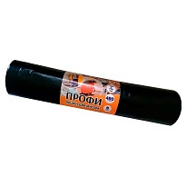 Мешки для мусора 480 л, черные, в рулоне 5 шт., ПВД, 65 мкм, 1700х1300 мм, Концепция Быта Профи, 603735 в Мурманске